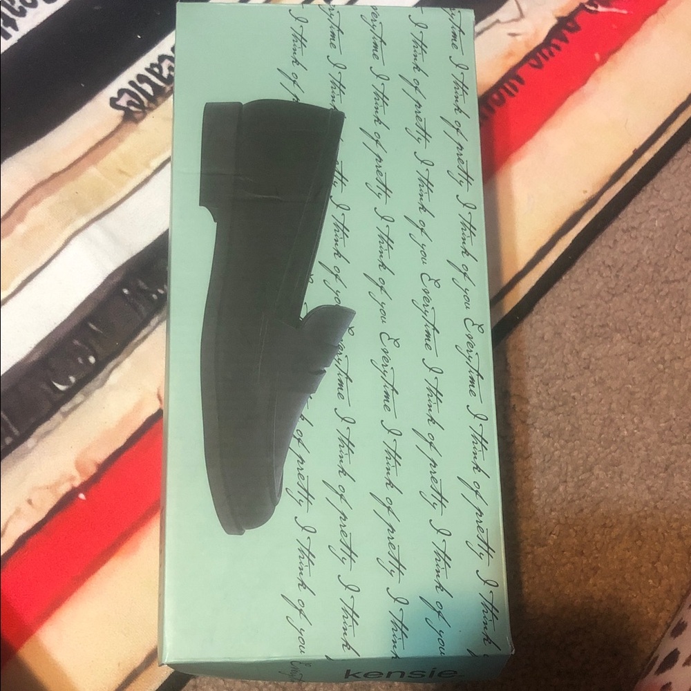 Kensie Women's Black Slip-On Loafers